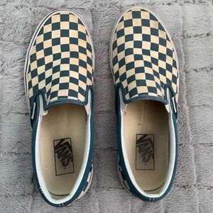 Blue Checkered Vans